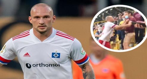 إيقاف لاعب هامبورج 5 مباريات بعد الاعتداء على مشجع أهانه